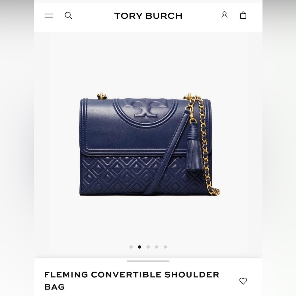 NEW! TORY BURCH Fleming Convertible Bag with Iconic removable Tassel! - Picture 2 of 16